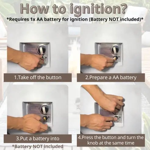 Sleek 24-inch Outdoor Fire Pit with Lava Rocks