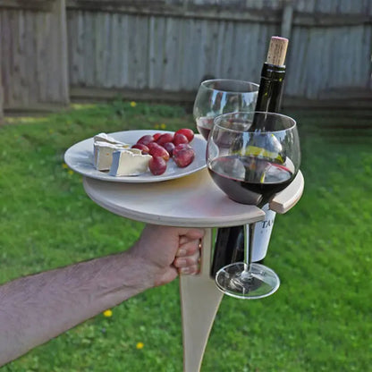 Compact Folding Wine Picnic Table