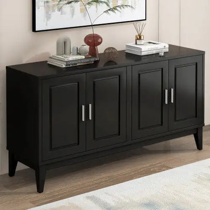 4 Door Sideboard Storage Cabinet With Gantry