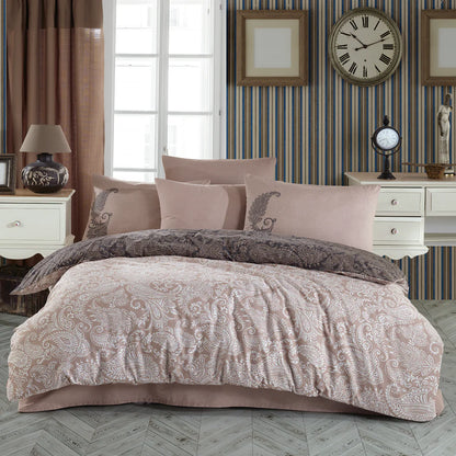 Hobby Leona Beige - Ranforce Cotton Duvet Set