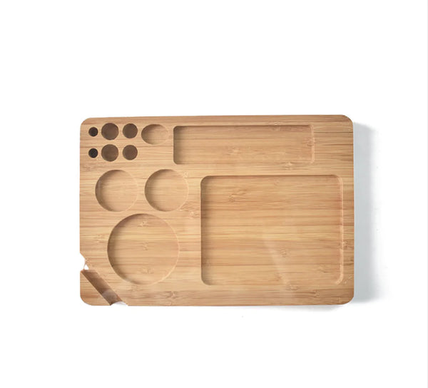 Square Bamboo Wood Cigarette Tray