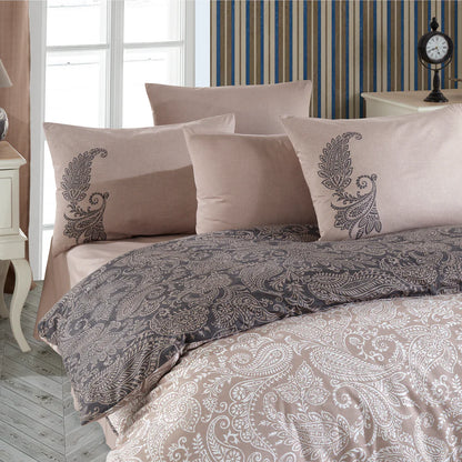 Hobby Leona Beige - Ranforce Cotton Duvet Set