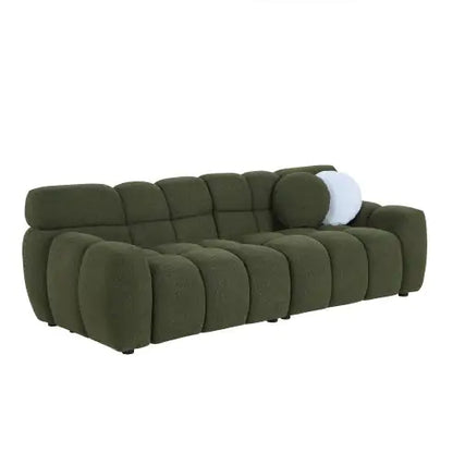Marshmallow Sofa, 3 Seater, Black BOUCLE