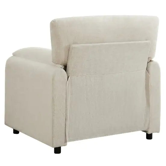 Contemporary Oversized Chenille Armchairs