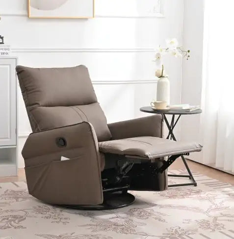 Modern Small Swing Swivel Recliner Bedroom Chair