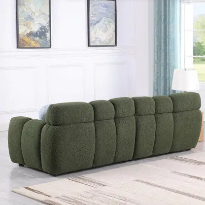 Marshmallow Sofa, 3 Seater, Black BOUCLE