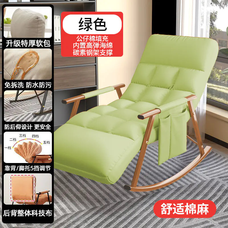 Tech Fabric Rocking Chair for Adults - Lounge Sofa