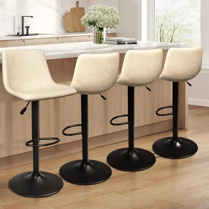 Waleaf Adjustable Swivel Bar Stools Set of 4