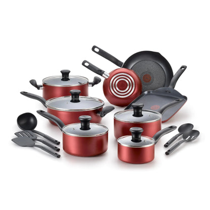 T-fal Initiatives Nonstick Cookware Set 18 Piece