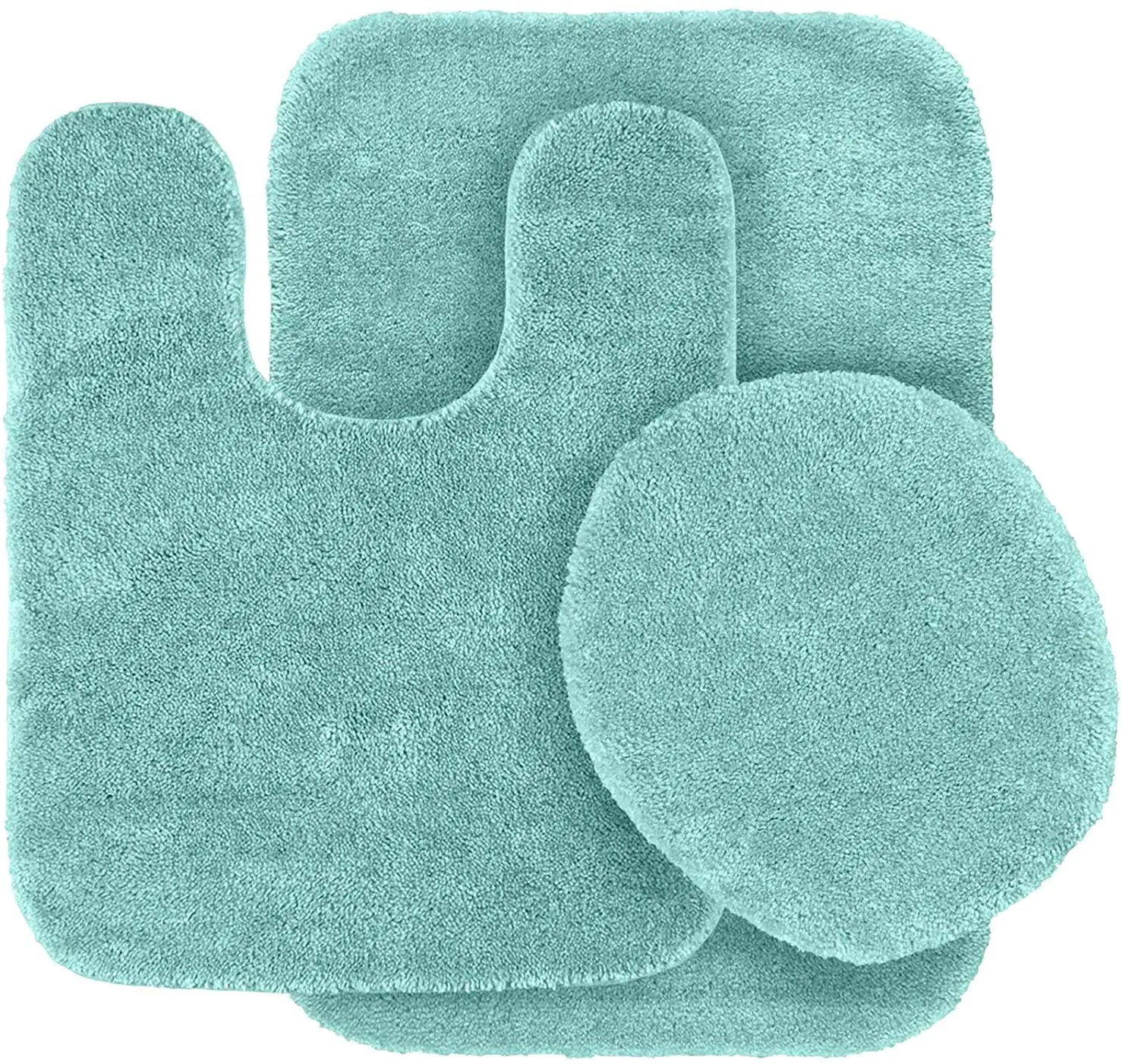 Mk Home Collection 3 Piece Bathroom Rug Set