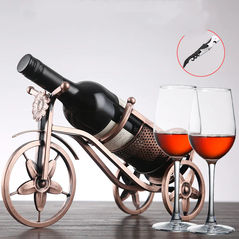 Elegant Wine & Goblet Holder