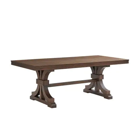 Rectangular Rubber Wood Dining Table For 6-8