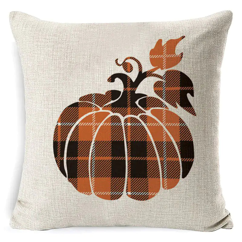 Festive Holiday Linen Cushion Pillow