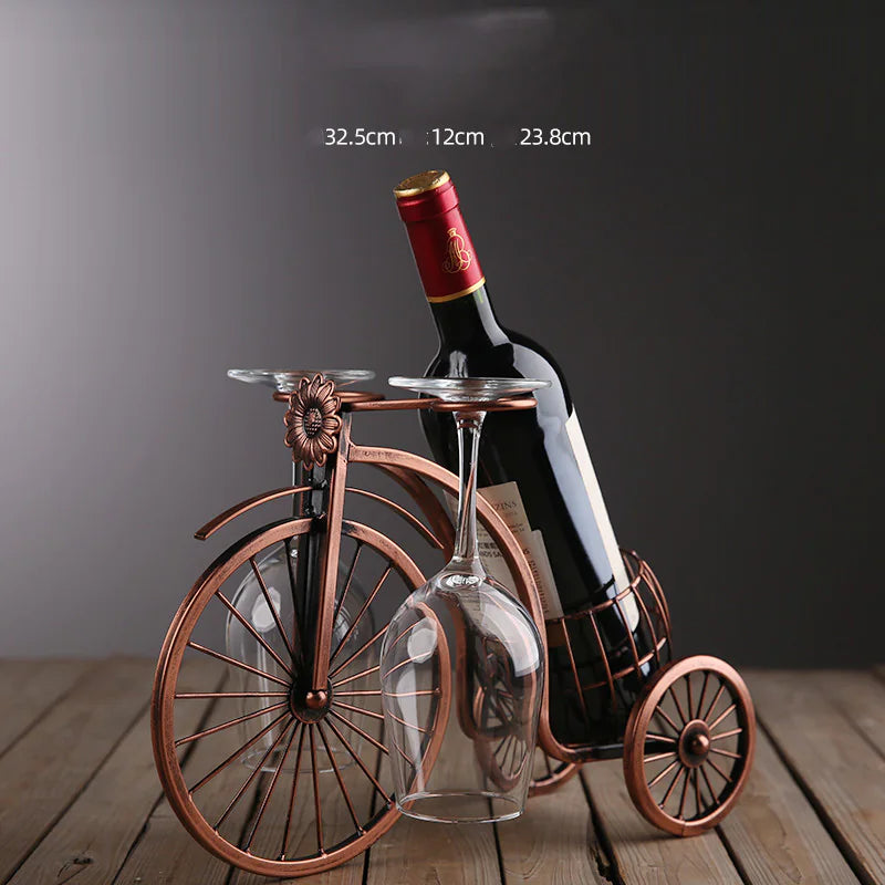 Elegant Wine & Goblet Holder