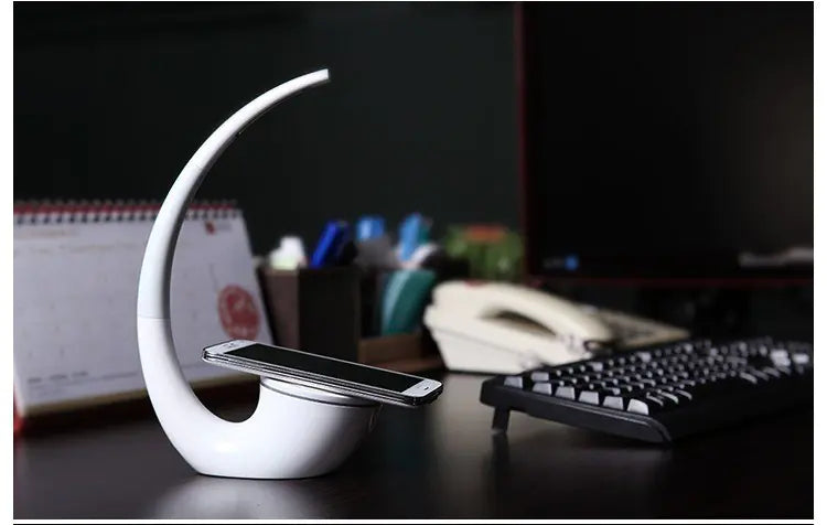 Wireless Charging Desk Lamp and Charger Combo