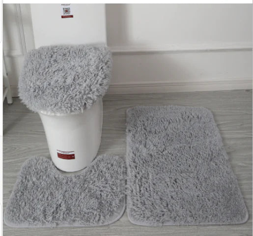 Luxury 3-Piece Microfiber Bath Mat Set