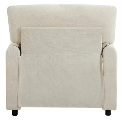 Contemporary Oversized Chenille Armchairs