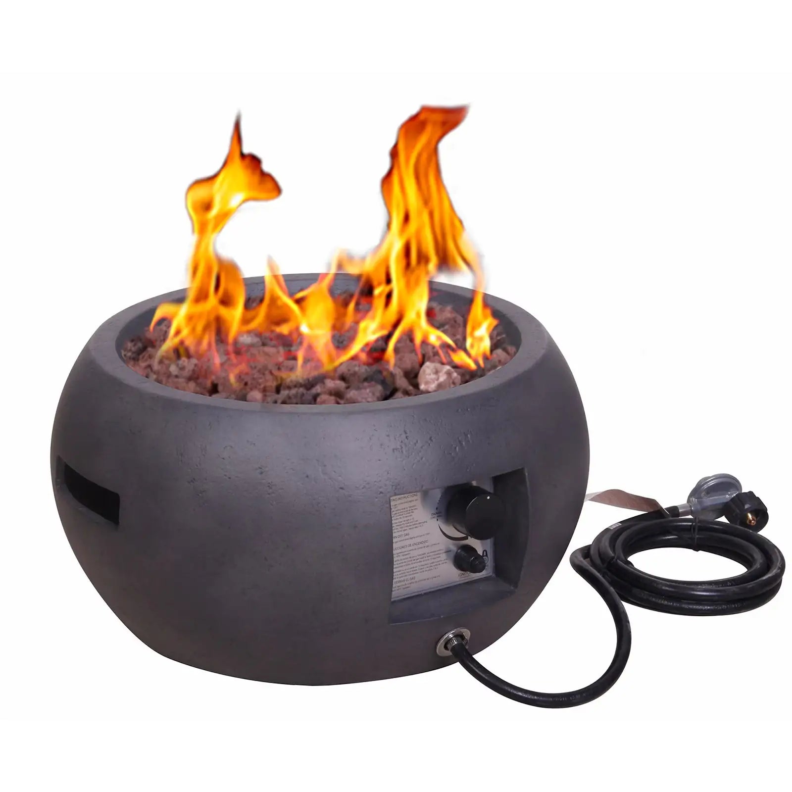 Dark Concrete Propane Fire Pit
