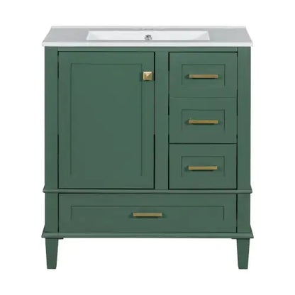 30" Modern Bathroom Cabinet With Sink Combo Set