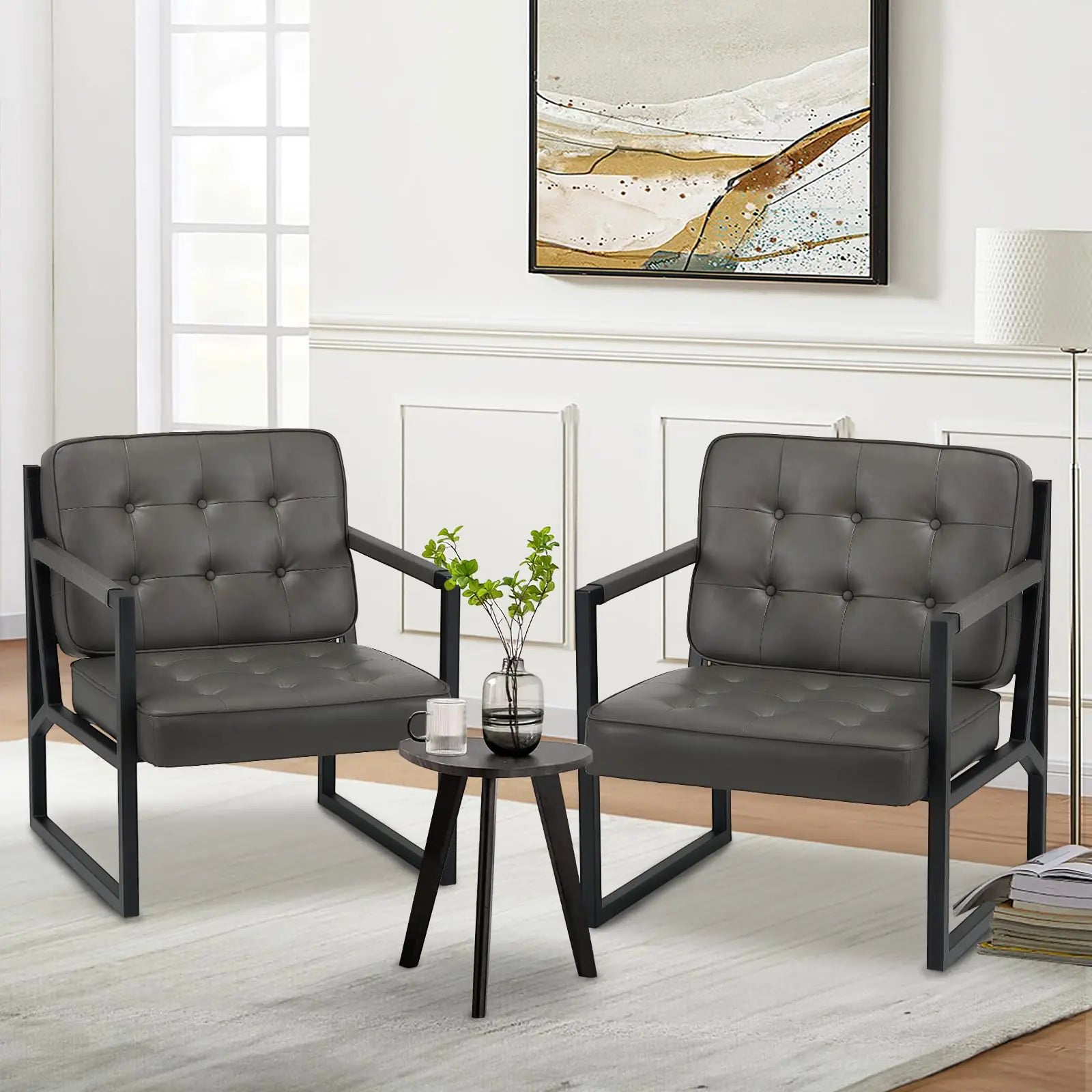 COLAMY Accent Chairs Set of 2