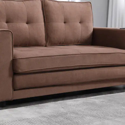 3-in-1 Upholstered Futon Sofa Convertible Sofa Bed