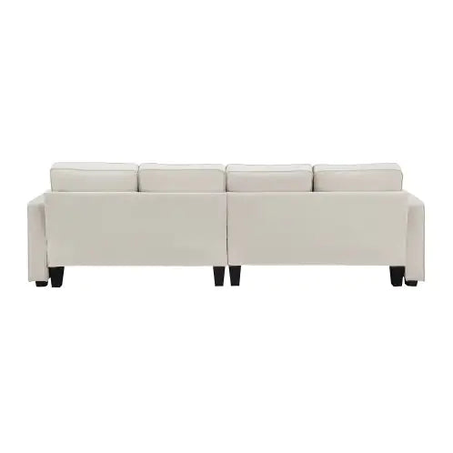 Seater Modern Linen Fabric Sofa
