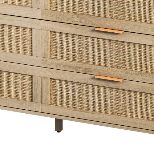 Drawers Rattan Storage Cabinet Rattan Drawer