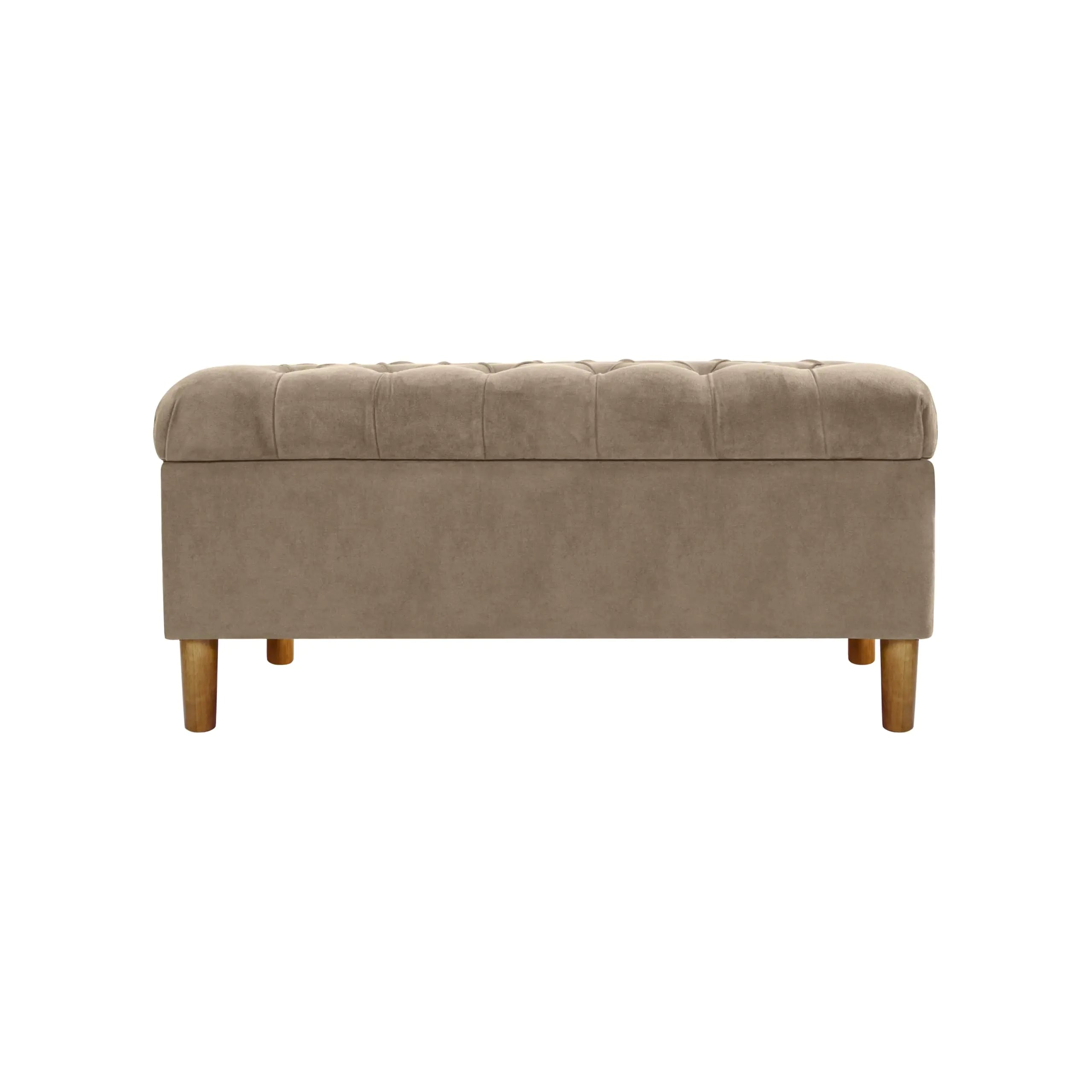 Home Pop Home Decor | Tufted Ainsley Button Storage Ottoman Bench