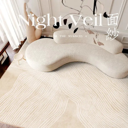 Luxury Short-Pile Faux Cashmere Area Rug