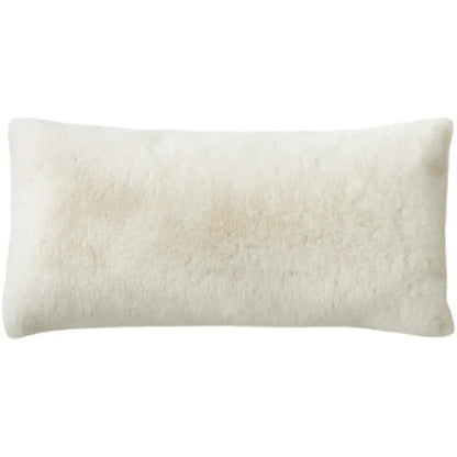 Double-Sided Rabbit Hair Waist Sofa Pillow