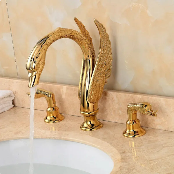 Swan Crystal Handle Faucet