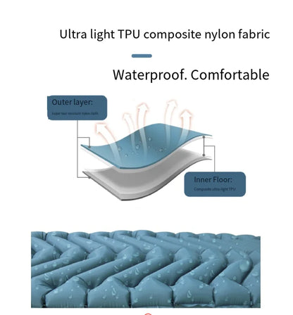Durable Waterproof TPU Inflatable Outdoor Mattress