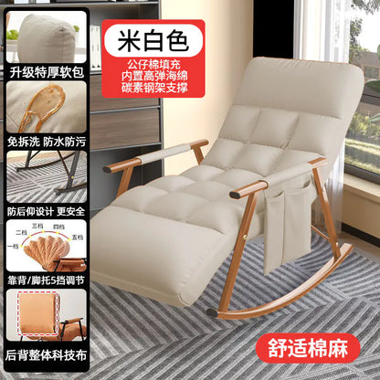 Tech Fabric Rocking Chair for Adults - Lounge Sofa