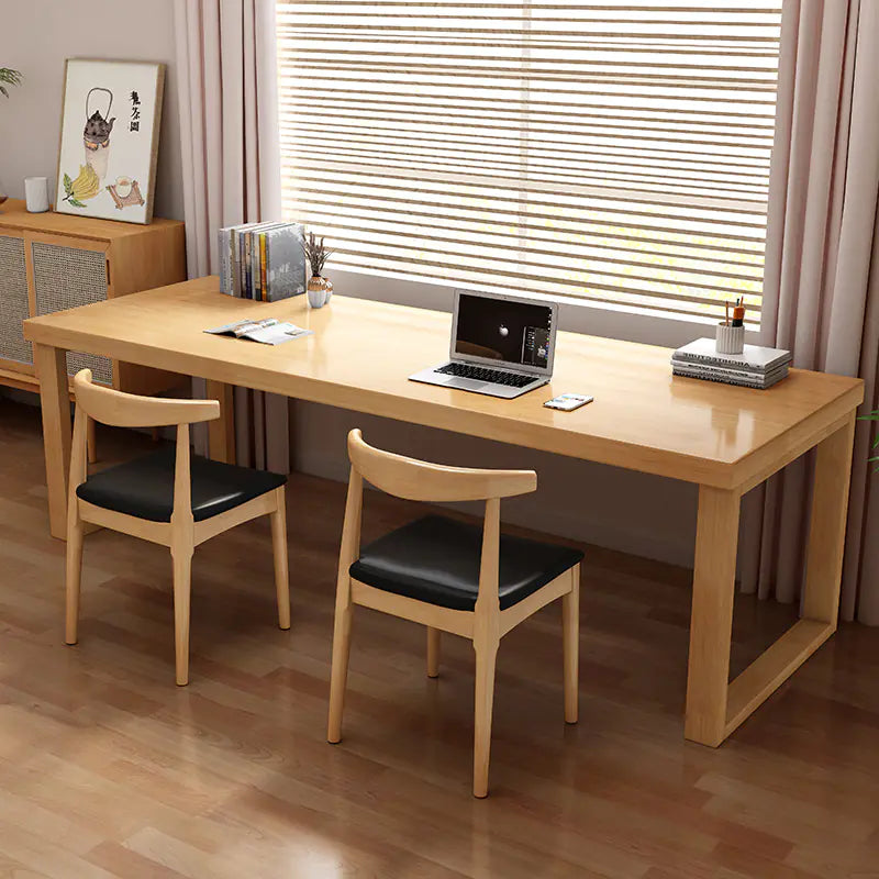 Solid Wood Large Desk for Home Office and Writing