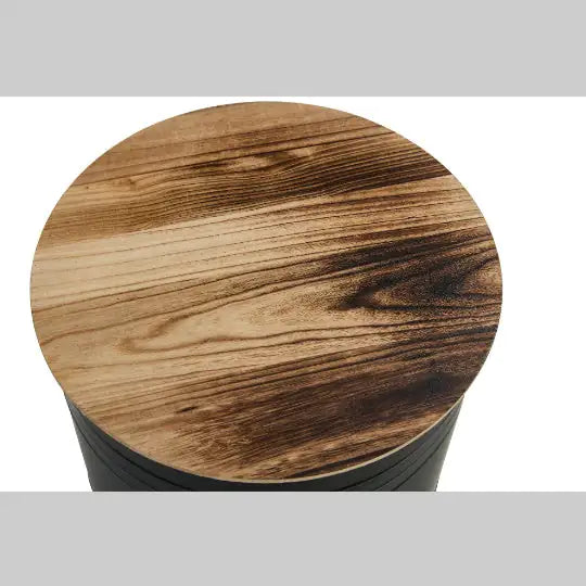 Farmhouse Rustic Metal Accent Cocktail Table, Set Of 2