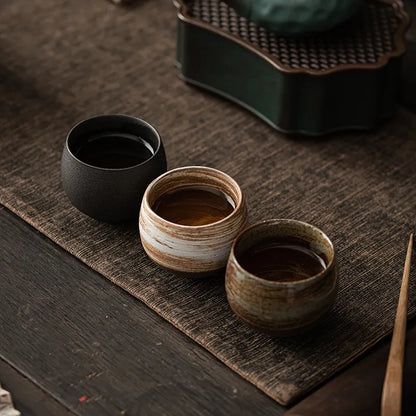 Japanese Handmade Coarse Pottery Tea Cup