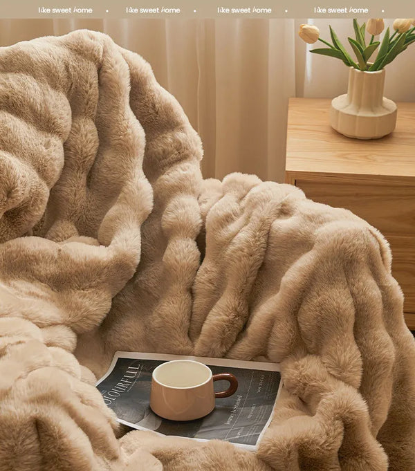 Thick Fleece Winter Double-sided Blanket