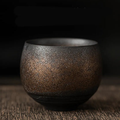 Japanese Handmade Coarse Pottery Tea Cup