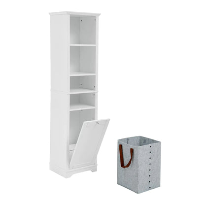 64 Inch High Bathroom Storage Cabinet