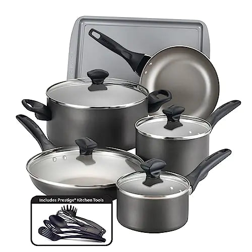 Farberware 15 Piece Cookware Pots and Pans Set