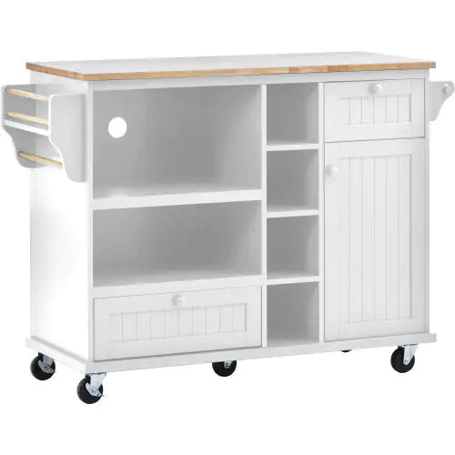 Kitchen Island Cart With Storage Cabinet