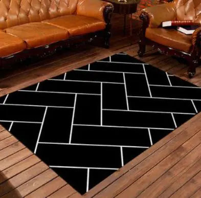 Scandi Geo Modern Rug – Chic 80x120cm Living Carpet