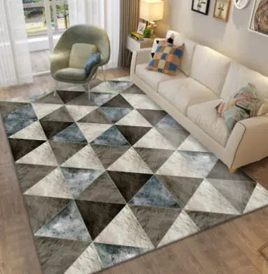 Scandi Geo Modern Rug – Chic 80x120cm Living Carpet