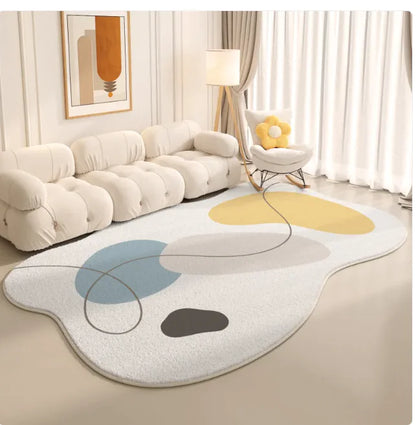 Spacious Modern Living Room Rug