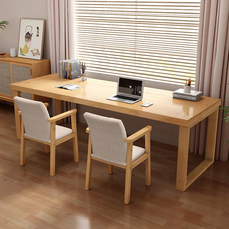 Solid Wood Large Desk for Home Office and Writing
