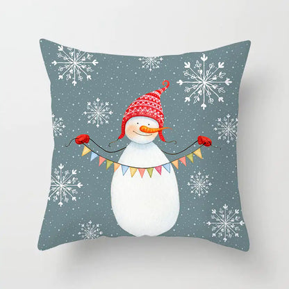 Festive Cartoon Cushion Cover