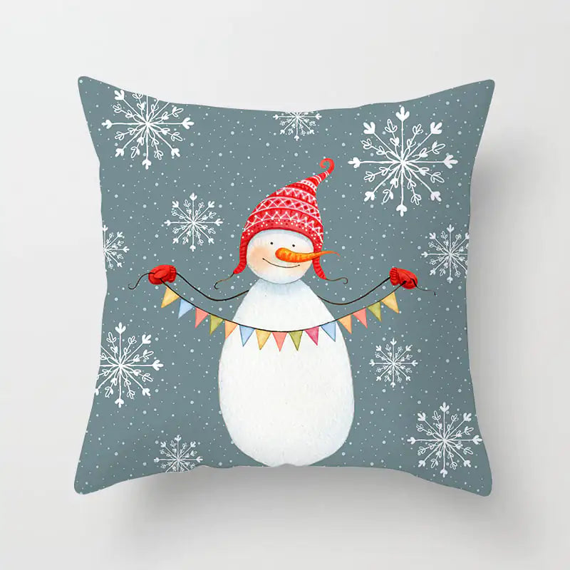 Festive Cartoon Cushion Cover
