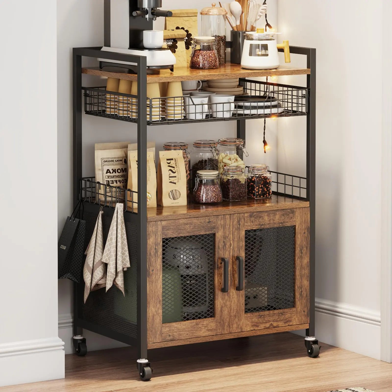 Hencawima Coffee Bar Cabinet