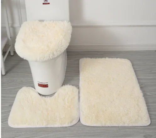 Luxury 3-Piece Microfiber Bath Mat Set