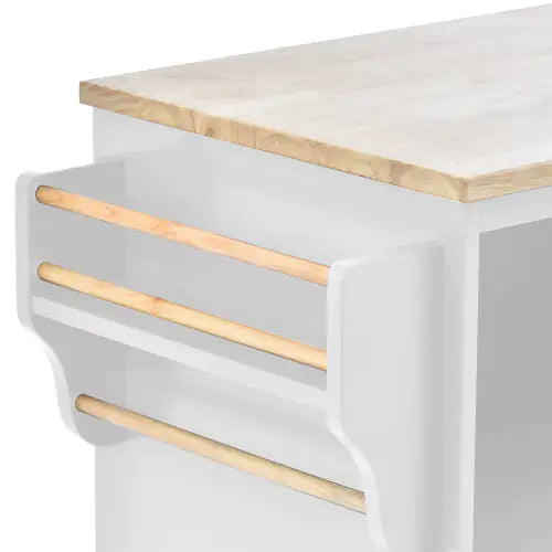 Kitchen Island Cart With Storage Cabinet